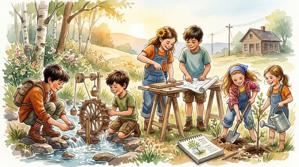 Kinder beim Quest meistern